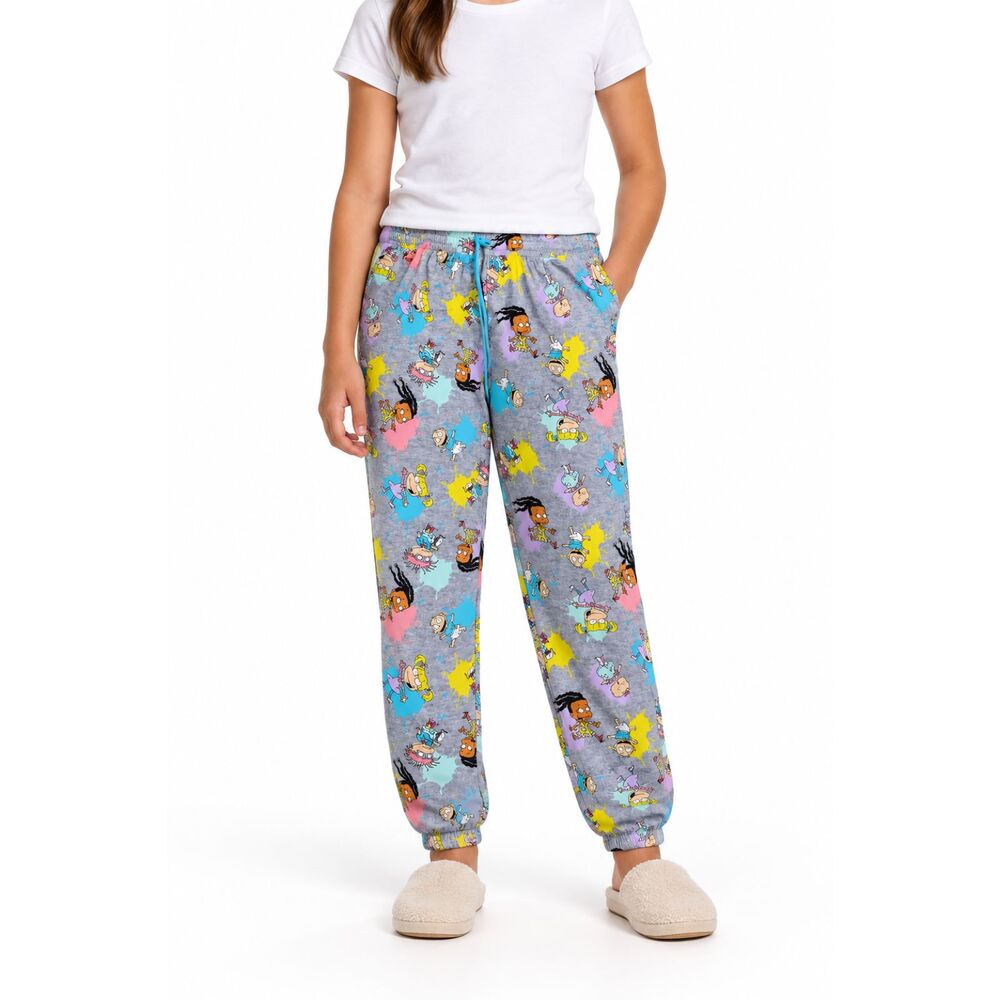 🔥 5 for $30 🔥Nickelodeon Rugrats Girls’ Jogger Pajama Pants | Size Large 12/14